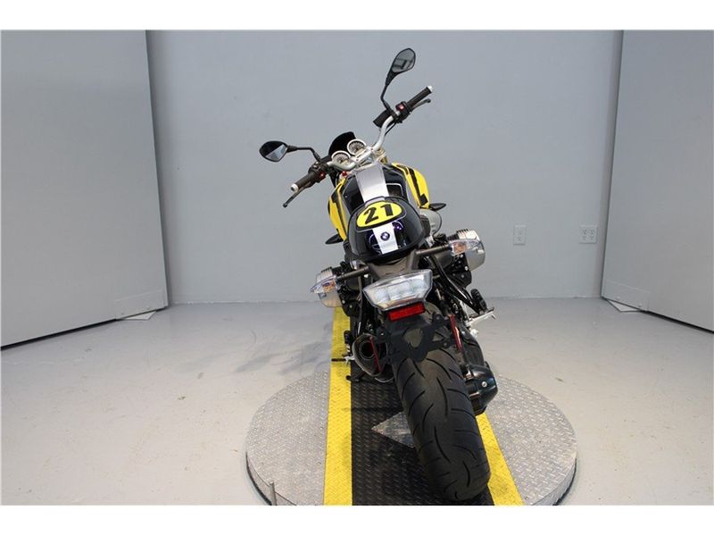 2018 BMW R nineT in a Black Yellow exterior color. New England Powersports 978 338-8990 pixelmotiondemo.com 