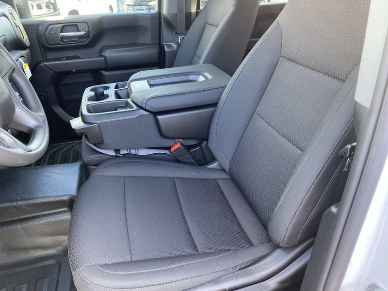 2024 Chevrolet Silverado 3500HD CC Work Truck in a Summit White exterior color and Jet Blackinterior. BEACH BLVD OF CARS beachblvdofcars.com 