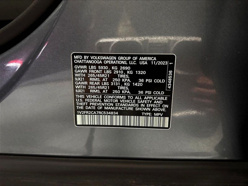 Used 2024 Volkswagen Atlas SEL Premium AWD R-Line w/Sunroof/NavImage 47