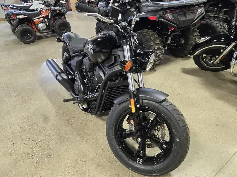 New 2025 Indian Motorcycle SCOUT SIXTY BOBBER LIMITED BLACK METALLIC Image 1