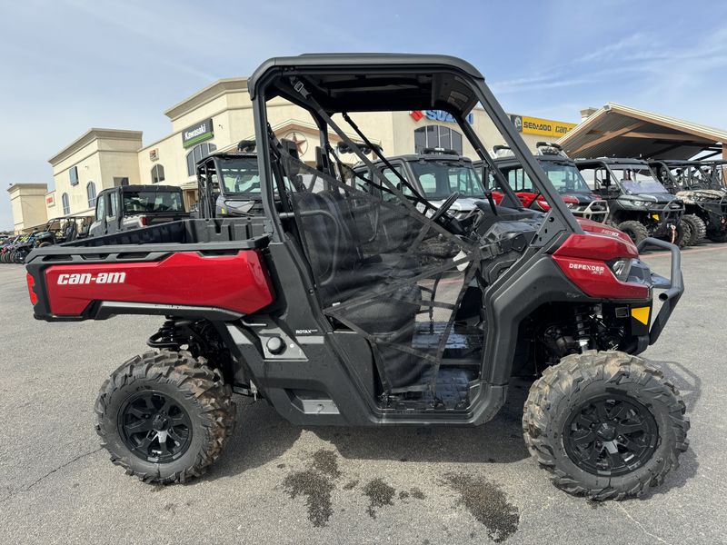 2024 CAN-AM DEFENDER XT HD10 FIERY RED  in a RED exterior color. Family PowerSports (877) 886-1997 familypowersports.com 