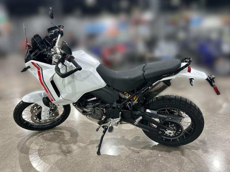 New 2025 Ducati Desertx  in a STAR WHITE SILK exterior color. Del Amo Motorsports of Redondo Beach (424) 390-7811 delamomotorsports.com 