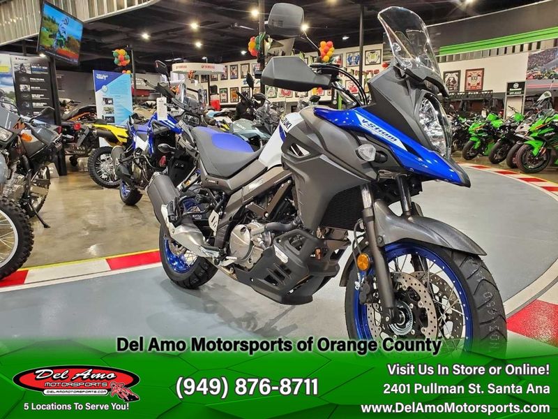 2024 Suzuki DL650XAAM4  in a BLUE/WHITE exterior color. Del Amo Motorsports of Orange County (949) 416-2102 delamomotorsports.com 