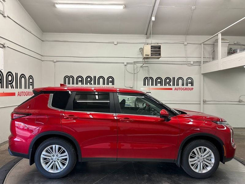 2024 Mitsubishi Outlander ES in a Red Diamond exterior color and Blackinterior. Marina Auto Group (855) 564-8688 marinaautogroup.com 