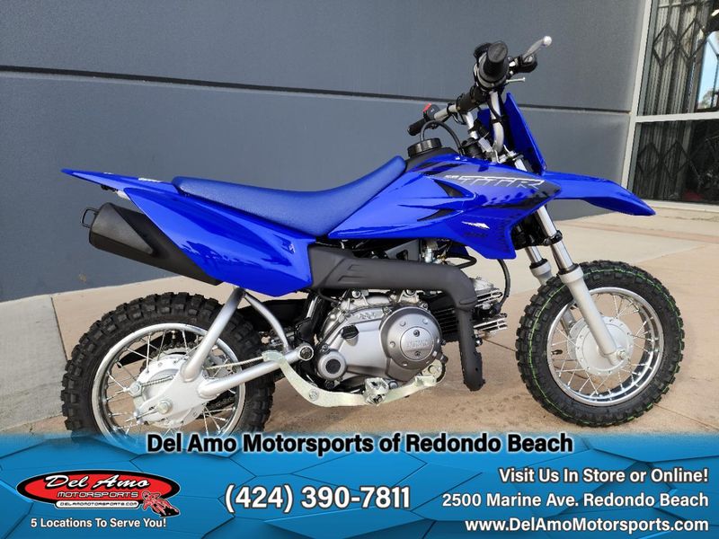 2024 Yamaha TTR50ERC  in a TEAM YAMAHA BLUE exterior color. Del Amo Motorsports of Redondo Beach (424) 304-1660 delamomotorsports.com 