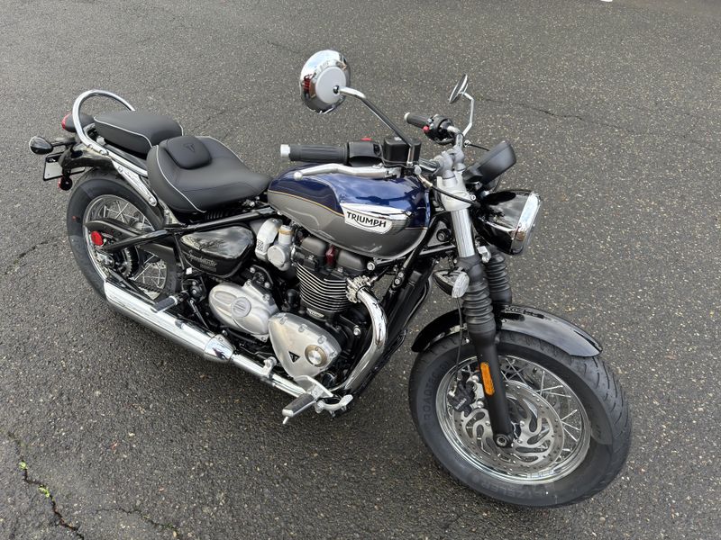 2025 Triumph Bonneville Speedmaster - PACIFIC BLUE - SILVER ICE 