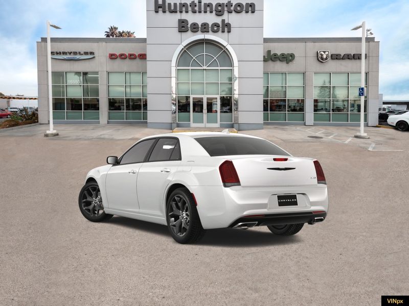 2023 Chrysler 300 Touring in a Bright White exterior color and Blackinterior. BEACH BLVD OF CARS beachblvdofcars.com 