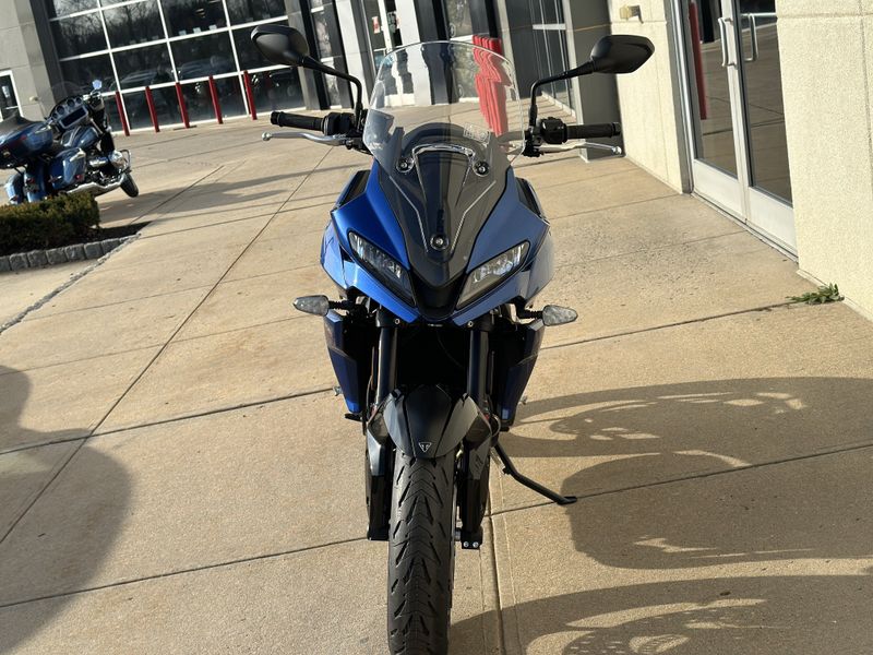 2023 Triumph TIGER SPORT 660 in a LUCERNE BLUE / SAPPHIRE BLACK exterior color. Cross Country Powersports 732-491-2900 crosscountrypowersports.com 