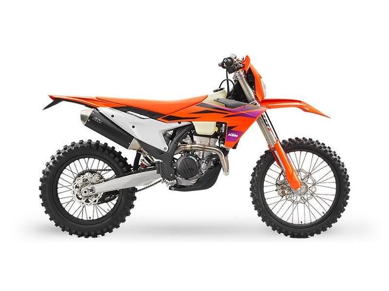 2024 KTM EXC in a Orange exterior color. New England Powersports 978 338-8990 pixelmotiondemo.com 