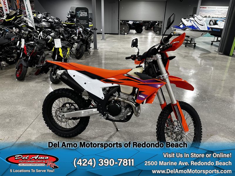 2024 KTM 350 EXC-F  in a ORANGE exterior color. Del Amo Motorsports of Redondo Beach (424) 304-1660 delamomotorsports.com 