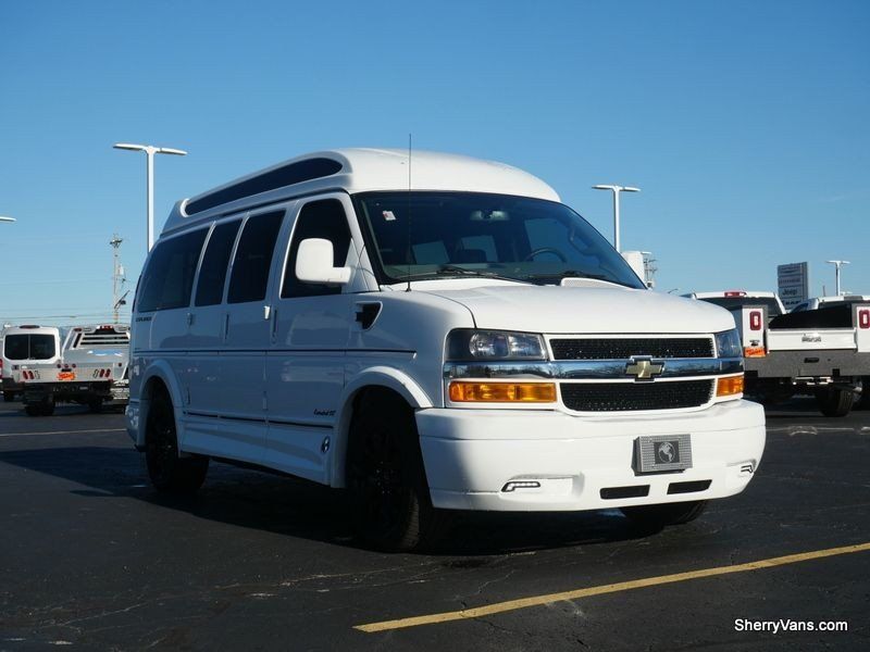 2023 Chevrolet Express Cargo  in a Summit White exterior color and Blackinterior. Paul Sherry Chrysler Dodge Jeep RAM (937) 749-7061 sherrychrysler.net 
