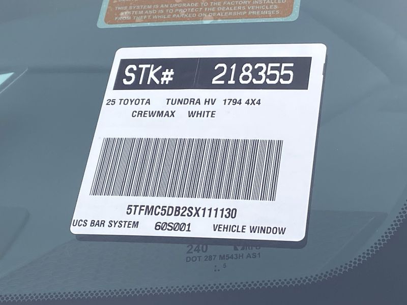 New 2025 Toyota Tundra 1794 Edition HybridImage 22