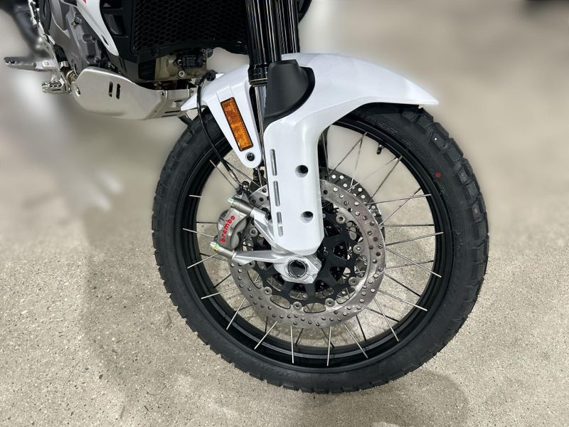 New 2025 Ducati Desertx  in a STAR WHITE SILK exterior color. Del Amo Motorsports of Redondo Beach (424) 390-7811 delamomotorsports.com 