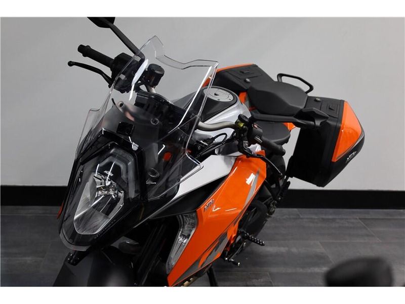 2017 KTM Super Duke in a Orange exterior color. New England Powersports 978 338-8990 pixelmotiondemo.com 