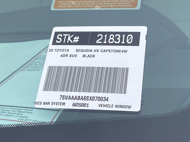 New 2025 Toyota Sequoia CapstoneImage 22