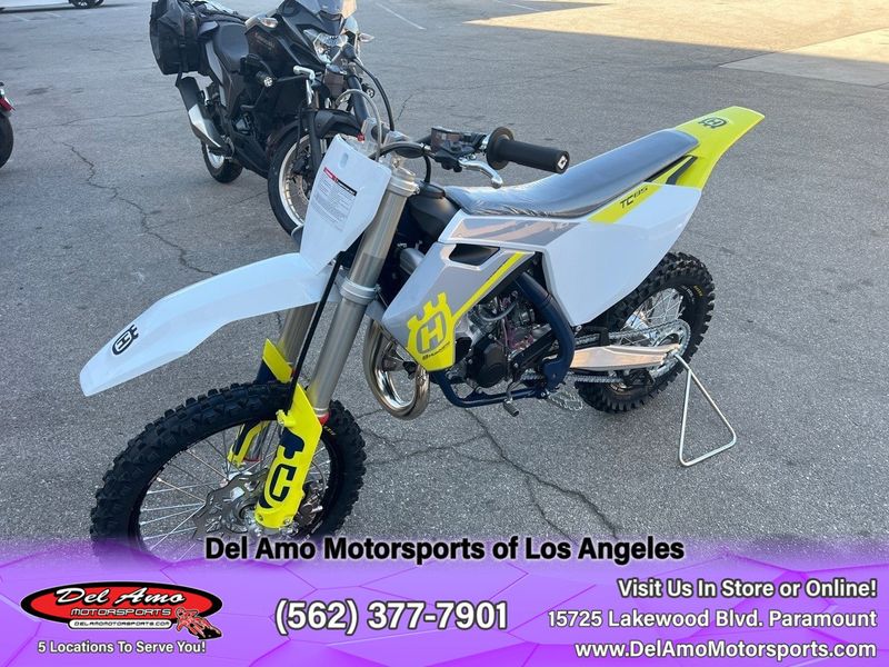 2023 HUSQVARNA TC 85 17/14  in a WHITE exterior color. Del Amo Motorsports of Los Angeles (562) 262-9181 delamomotorsports.com 