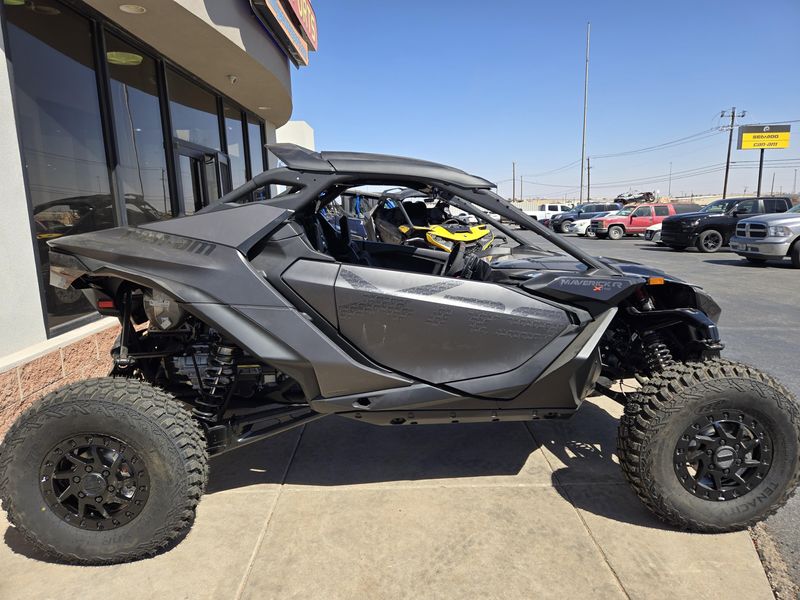 2025 Can-Am MAVERICK R X RS WITH SMARTSHOX 999T DCT TRIPLE BLACKImage 1