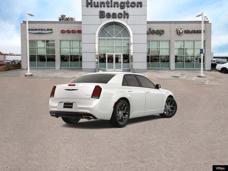 2023 Chrysler 300 Touring in a Bright White exterior color and Blackinterior. BEACH BLVD OF CARS beachblvdofcars.com 