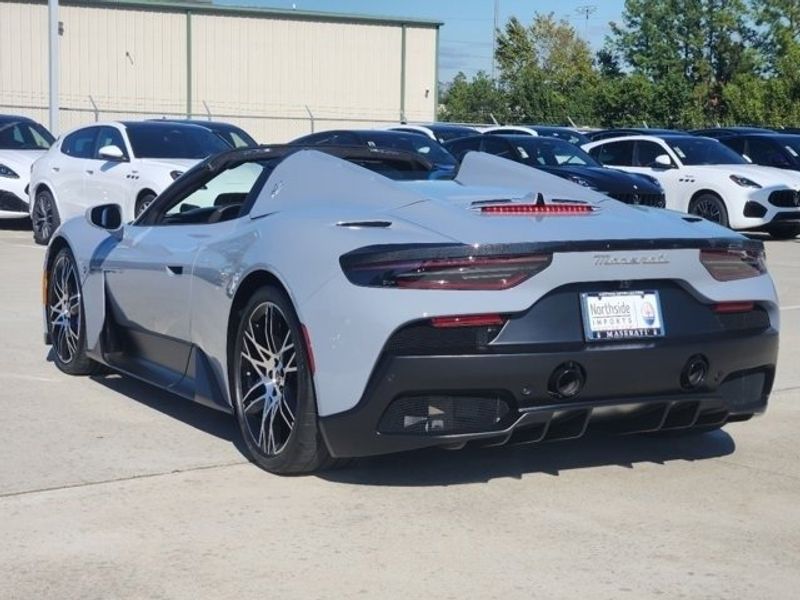 2023 Maserati MC20  in a Grey exterior color and Nero/Blu Newinterior. Northside Imports Houston 281-475-4549 northsideimportshouston.com 