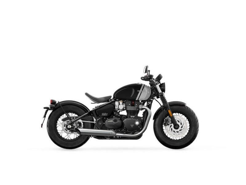 2024 Triumph Bonneville Bobber in a Jet Black exterior color. New England Powersports 978 338-8990 pixelmotiondemo.com 