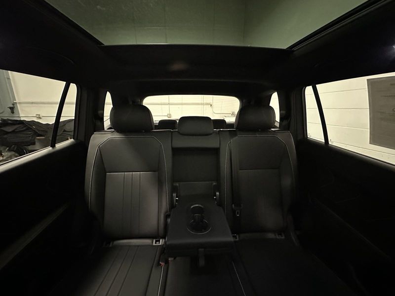 2023 Volkswagen Tiguan SE R-Line Black w/Sunroof in a Pyrite Silver Metallic exterior color and Black Heated Seatsinterior. Schmelz Countryside SAAB (888) 558-1064 stpaulsaab.com 