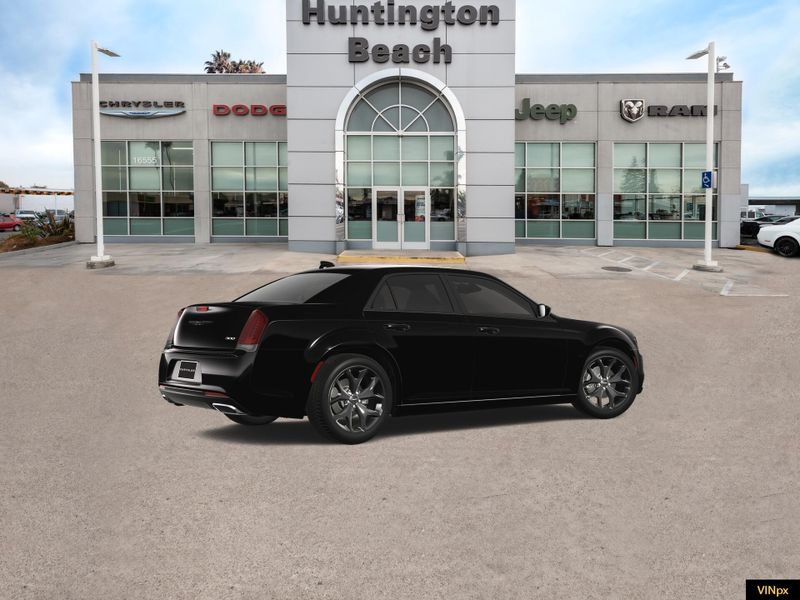 2023 Chrysler 300 Touring in a Gloss Black exterior color and Blackinterior. BEACH BLVD OF CARS beachblvdofcars.com 