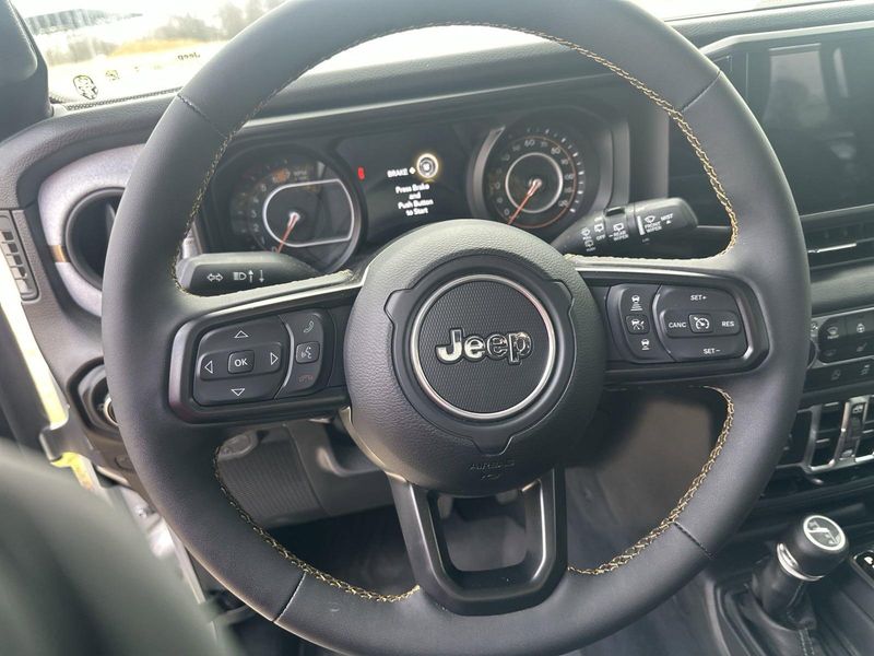 2024 Jeep Wrangler 4-door Sport S in a Silver Zynith Clear Coat exterior color and Blackinterior. Gupton Motors Inc 615-384-2886 guptonmotors.com 