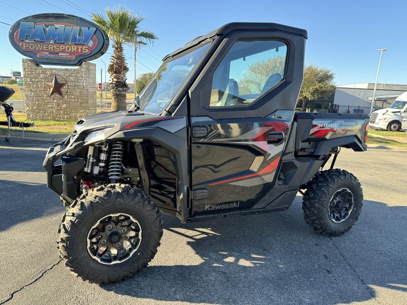 2024 Kawasaki RIDGE XR WITH HVAC RED AND BLACKImage 1