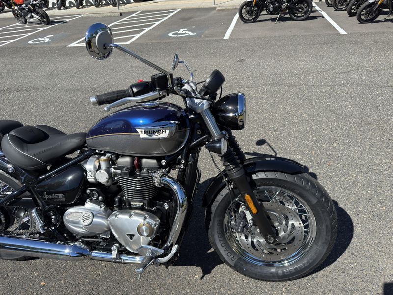 2025 Triumph Bonneville Speedmaster - PACIFIC BLUE - SILVER ICE 