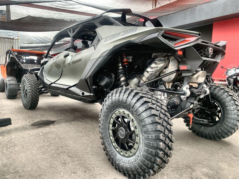 New 2027 Can-Am MAVERICK R MAX X RC WITH SMART-SHOX 999T DCT  in a LOFT GREEN SATIN exterior color. Del Amo Motorsports of San Diego (619) 927-8474 delamomotorsports.com 