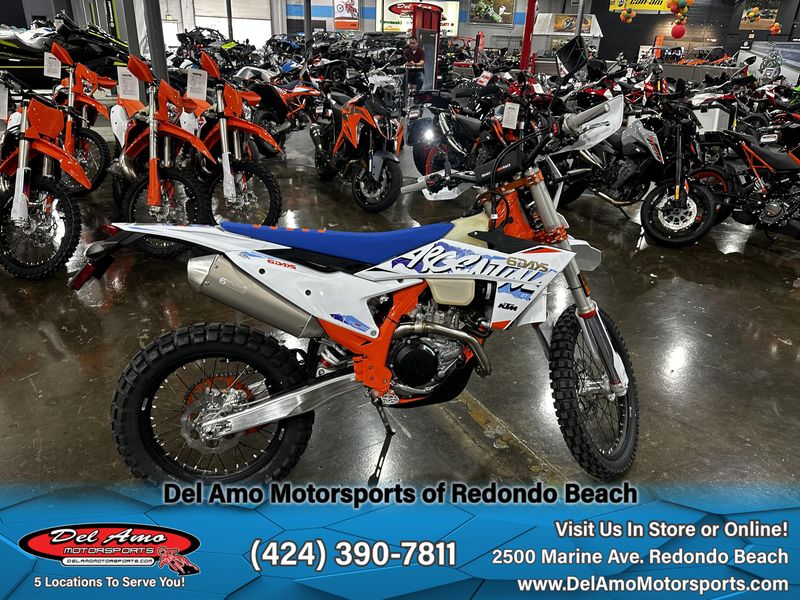 2024 KTM 500 EXC-F SIX DAYS  in a WHITE/ORANGE exterior color. Del Amo Motorsports of Redondo Beach (424) 304-1660 delamomotorsports.com 