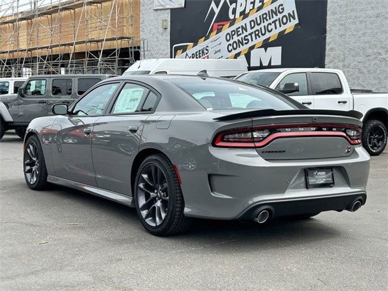 2023 Dodge Charger Scat Pack in a Destroyer Gray exterior color and Blackinterior. McPeek