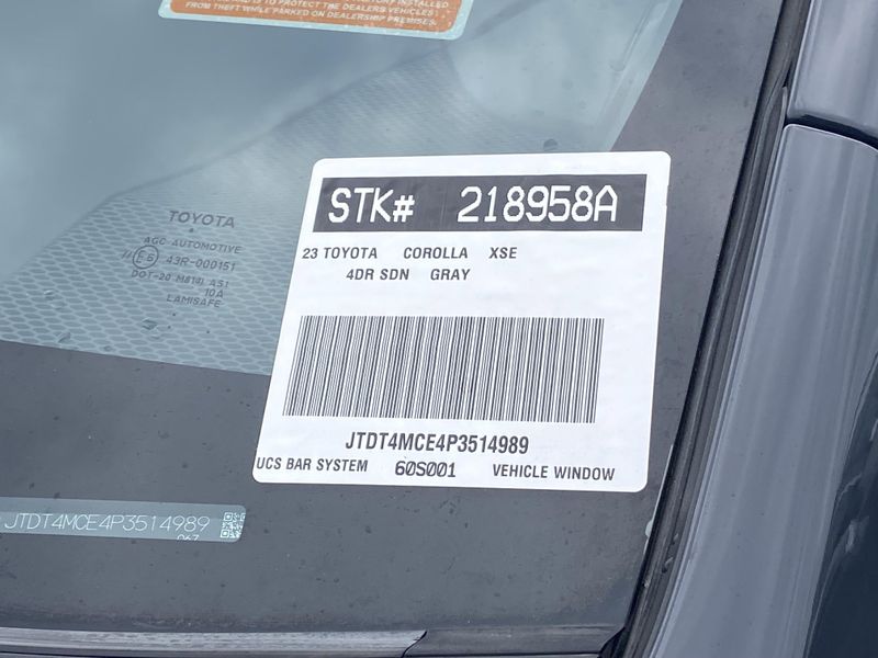 Used 2023 Toyota Corolla XSEImage 33
