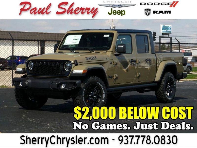 New 2025 Jeep Gladiator Willys 4x4