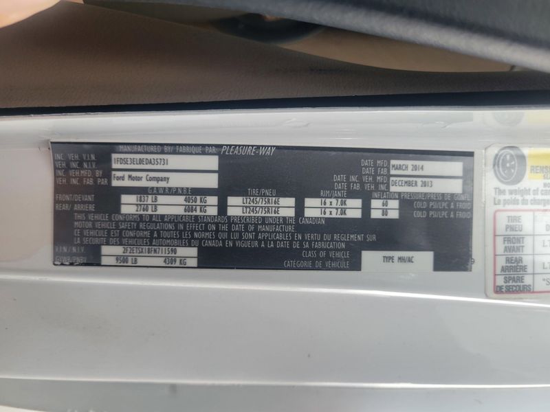 Used 2015 PLEASURE WAY EXCEL TS FORD CommercialImage 20