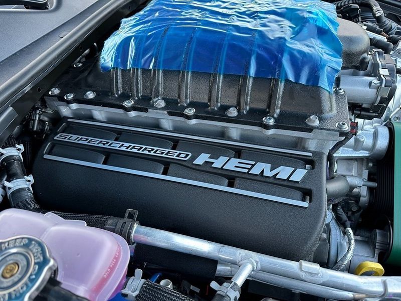 2023 Dodge Challenger Srt Demon in a B5 Blue Pearl Coat exterior color and Blackinterior. Marina Auto Group (855) 564-8688 marinaautogroup.com 