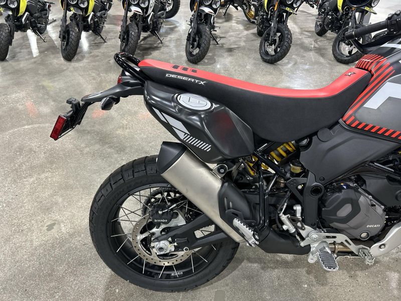 2024 Ducati Desertx  in a R22 LIVERY exterior color. Del Amo Motorsports of Redondo Beach (424) 390-7811 delamomotorsports.com 