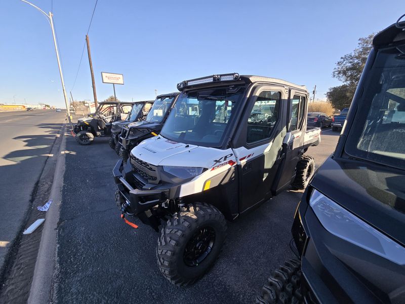 2025 Polaris RANGER CREW XP 1000 NORTHSTAR TRAIL BOSS EDITION CRYSTAL WHITE WITH PERFORMANCE RED ACCENTSImage 2