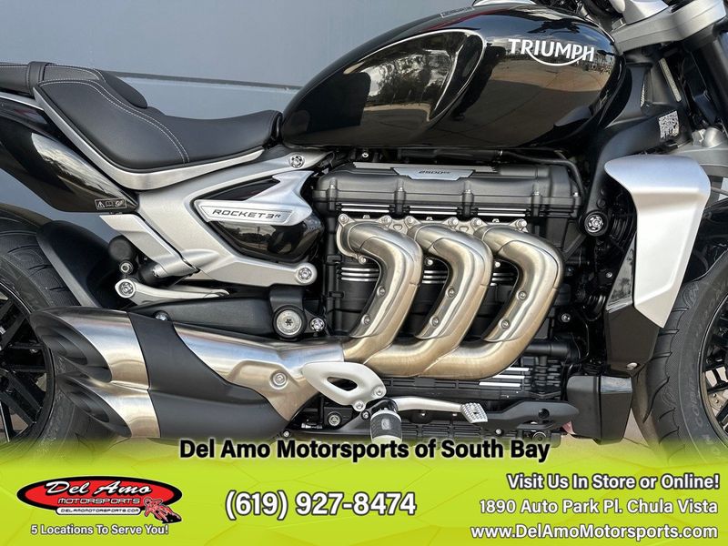 2024 Triumph ROCKET 3 R  in a SAPPHIRE BLACK exterior color. Del Amo Motorsports of South Bay (619) 547-1937 delamomotorsports.com 