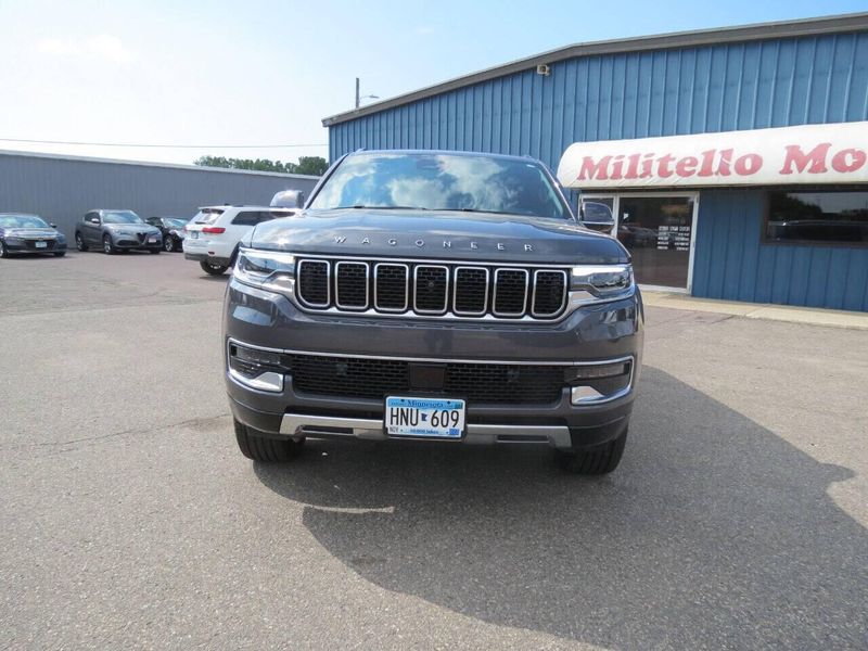 2022 Wagoneer Series III 4x4 4dr SUV in a Gray exterior color and Blackinterior. Militello Motors ​507-200-4344 militellomotors.net 