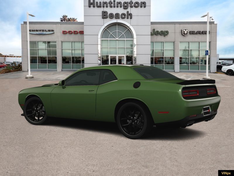 2023 Dodge Challenger GT in a F8 Green exterior color and Blackinterior. BEACH BLVD OF CARS beachblvdofcars.com 