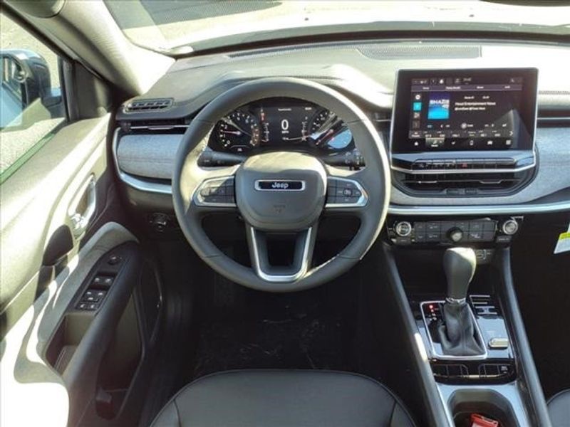 2024 Jeep Compass Latitude Lux in a Bright White Clear Coat exterior color and Blackinterior. Perris Valley Auto Center 951-657-6100 perrisvalleyautocenter.com 