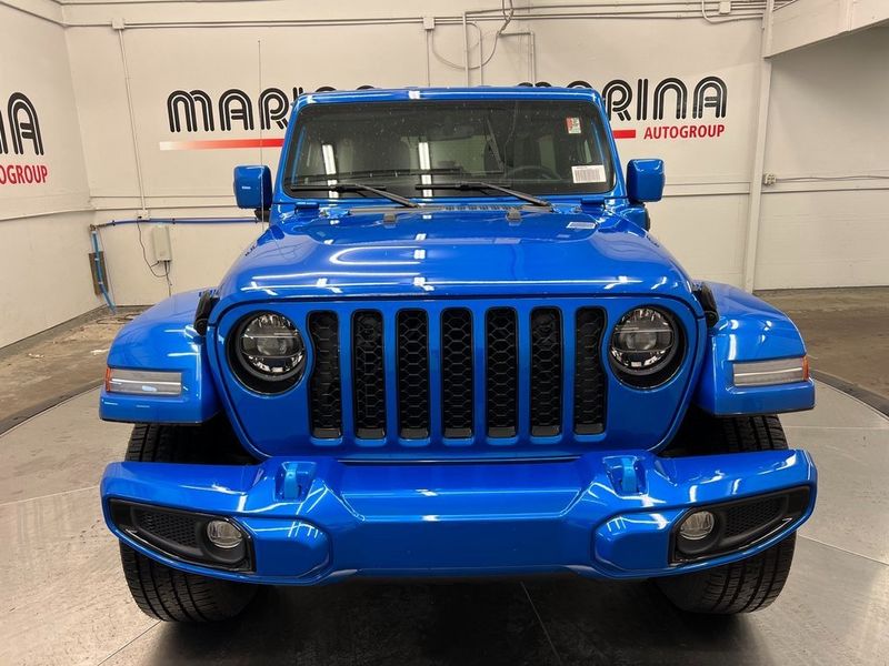 2022 Jeep Wrangler 4xe Unlimited High Altitude 4x4 in a Hydro Blue Pearl Coat exterior color and Blackinterior. Marina Chrysler Dodge Jeep RAM (855) 616-8084 marinadodgeny.com 