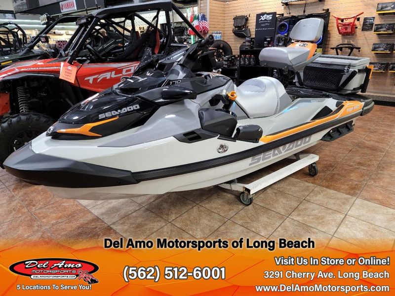 2024 Sea-Doo 19RG  in a SHARK GREY / ORANGE CRUSH exterior color. Del Amo Motorsports of Long Beach (562) 362-3160 delamomotorsports.com 