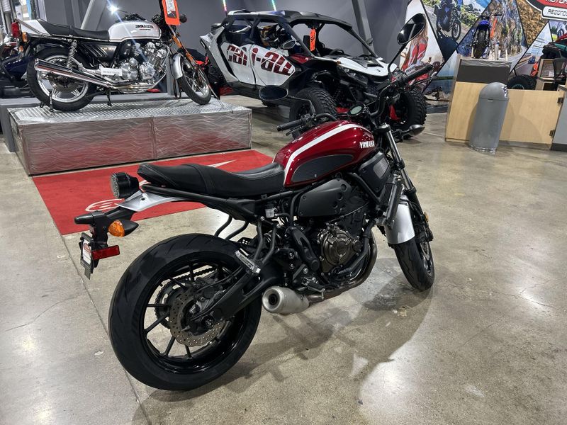 2018 Yamaha XSR700  in a RASPBERRY METALLIC exterior color. Del Amo Motorsports of Redondo Beach (424) 390-7811 delamomotorsports.com 