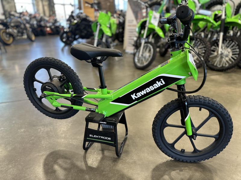 2023 Kawasaki Elektrode  in a GREEN exterior color. Cross Country Powersports 732-491-2900 crosscountrypowersports.com 