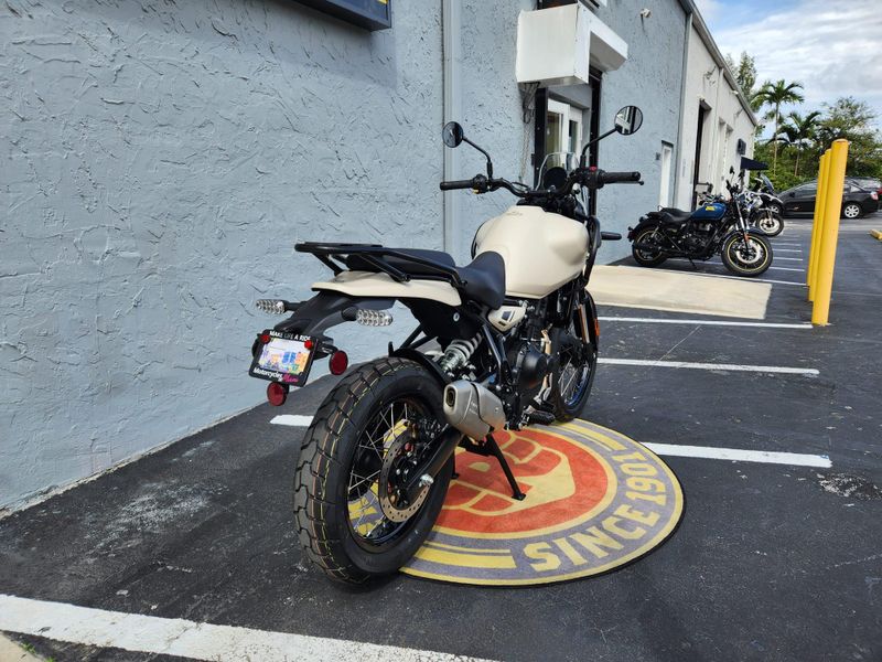 2025 Royal Enfield HIMALAYAN 450  in a KAZA BROWN exterior color. Royal Enfield Motorcycles of Miami (786) 845-0052 remotorcyclesofmiami.com 