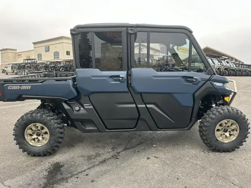 New 2025 Can-Am DEFENDER MAX LIMITED CAB HD10 DUSTY NAVY Image 2