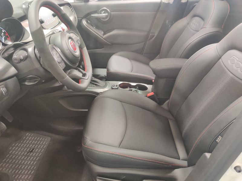 2023 Fiat 500x Sport Awd in a Bianco Gelato (White Clear Coat) exterior color and Black Heated Seatsinterior. Schmelz Countryside Alfa Romeo and Fiat (651) 968-0556 schmelzfiat.com 