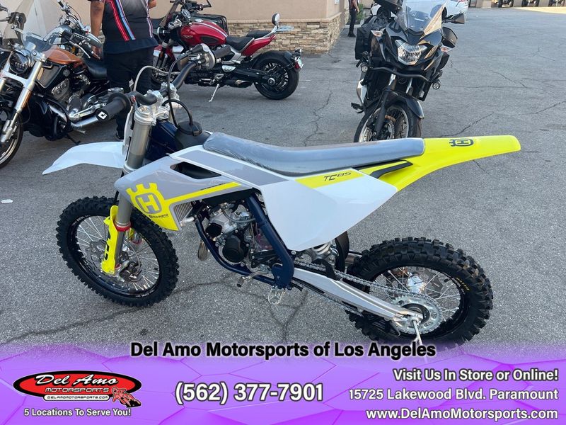 2023 HUSQVARNA TC 85 17/14  in a WHITE exterior color. Del Amo Motorsports of Los Angeles (562) 262-9181 delamomotorsports.com 